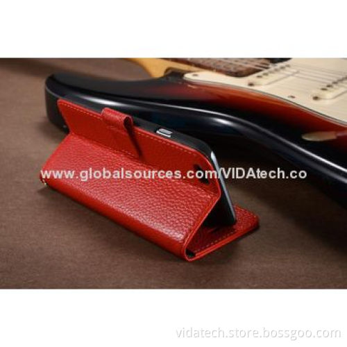 Genuine Leather Case with Stand Function and Card Slot, for iPhone 6, with own FactoryNew